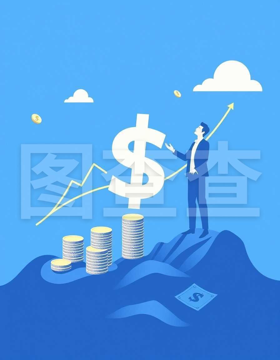 投資管理財務基金利潤投資者藍圖示